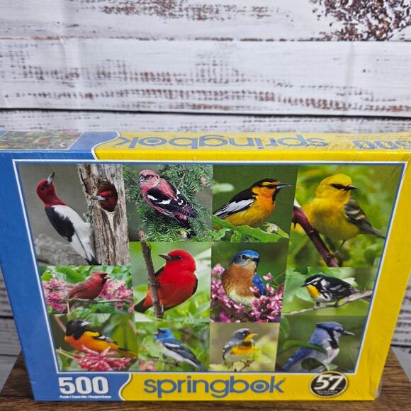 Springbok 500-piece jigsaw bird species puzzle NIB - Picture 1 of 2